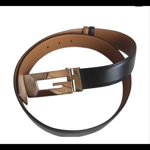Gucci reversible black & beige belt